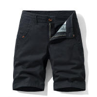 Novedad de verano, pantalones cortos Cargo 100% de algodón para hombre, moda de Color sólido, múltiples bolsillos, pantalones cortos holgados informales de marca para hombre - details 5