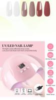 Kit de Arte de Uñas Esmalte de Uñas, Lámpara UV, Pegatinas Belleza Manicura y Accesorios - details 4
