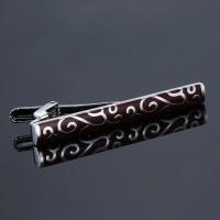 Clip de corbata clásico para hombre, varios tipos, chapado en Metal de lujo, diseño de cristal, regalo de boda - details 4