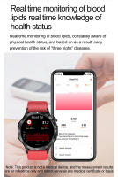 2025 Nuevo ET381 Smartwatch Asistente de voz ECG Electrocardiograma Detección de glucosa en sangre no invasiva Pantalla AMOLED Compatible con Android IOS Smartwatch - details 8