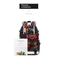 Mochilas impresas de moda para hombres y mujeres, estudiantes de secundaria y estudiantes de secundaria, interfaz usb, mochilas con patrones geométricos personalizados - details 15