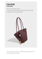 Nuevo bolso de hombro tejido retro para mujer, bolso tipo cubo, bolso tipo cesta de verduras portátil para vacaciones junto al mar - details 25
