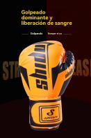 Guantes boxeo 12 oz hombre mujer MMA Sparring artes marciales muay thai niños kick boxing entrenamiento Equipos de protección - details 9