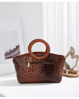 Estilo de bolso de mujer nuevo patrón de cocodrilo personalizado anillo hombro oblicuo span bag - details 4