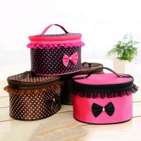 Bolsa de maquillaje de encaje para cosméticos de viaje, organizador de moda, bolsa multifunción de aseo - details 3