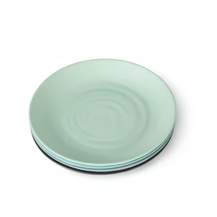 Vajilla nórdica plato de melamina redondo restaurante hotel imitación plato de porcelana plato de plástico - 1