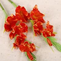 Ramas de Gladiolus artificiales de PU, tacto Real, simulación hecha a mano, flor de Gladiolus, arte Floral, flores falsas, decoración para el hogar y la Oficina - details 4
