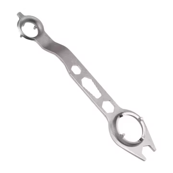 Llave de amoladora angular de sujeción estable, llave de doble cabeza multiusos de 4 garras de alta resistencia, acero grueso, ahorro de trabajo - 1