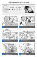 Sistema de Monitor de Sensor de alarma de presión de neumáticos TPMS, pantalla de coche, advertencia de temperatura de carga de energía Solar interna/externa - details 4