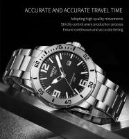 Reloj de negocios luminoso de primera marca con correa de acero inoxidable y movimiento de cuarzo analógico NIBOSI de lujo de primera calidad para hombre - details 3