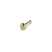 Piercing de acero con gema para la nariz, anillos de oro con tornillo para la nariz, piercing para la nariz, 1,5-3mm, 20g, 1 ud. - details 12