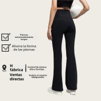 Pantalones De Yoga, Pantalones Micro Acampanados, Mujeres, Outwear Deporte Fitness Cintura Alta Elevación De Cadera Slim Shaper Pantalones - details 1
