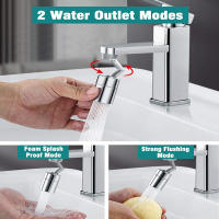 Grifo Universal antisalpicaduras para cocina, rociador giratorio de 720 ° para baño, ahorro de agua, adaptador extensor de boquilla - details 5