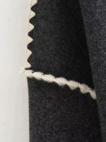 Chaqueta elegante suelta de media temporada para mujer, cuello con bufanda en zigzag, ropa de moda, otoño e invierno, 2024 - details 18