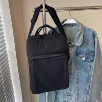 Bolso de nailon de gran capacidad para ordenador portátil, bolso de hombro, bolso cruzado, bolso de mano para documentos de oficina, bolso de mano con cremallera de Color sólido para ordenador - details 3