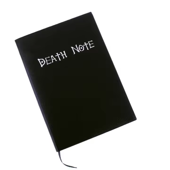 Juego de Cuaderno de Anime Death Note, diario de cuero coleccionable, cuaderno escolar grande, diario de escritura con tema de Anime - 1