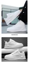 Zapatos Blancos para Hombre Par Informal de Monopatín Cómodos Moda en Talla Grande 39-47 - details 10
