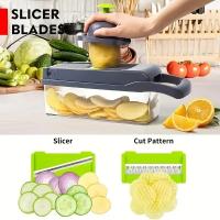 14/16 in 1 Multifunctional Vegetable Chopper Handle Food Grate Food Chopper Vegetable Slicer Dicer Cut Kitchen Items cocina - details 2