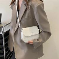 Bolso de hombro con solapa para mujer, bandolera de cuero PU, Estilo Vintage, cuadrado, pequeño - details 6