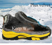 Zapatos de senderismo para niños de alta calidad, zapatos cálidos antideslizantes de lana para exteriores para niños y niñas, botas de nieve impermeables cómodas para invierno - details 5