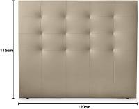 Molo Paris Acolchado de Alta Gama Tapizado en Piel Tamaño 160 x 120 cm Poste de Cama 150 Blanco - details 36