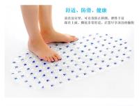 Alfombrillas de baño antideslizantes, alfombrilla rectangular de masaje, suave, con ventosa, para ducha y bañera - details 4