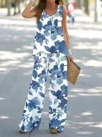 Conjunto de 2 piezas para mujer, tops y pantalones estampados, chaleco elegante, pantalones de verano - details 5