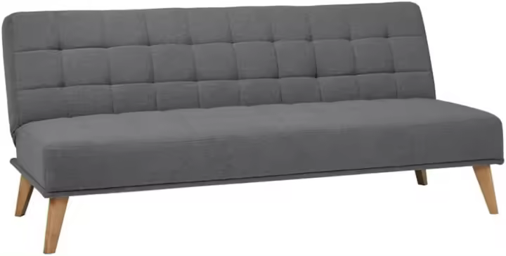 Sofá Cama Versalles con Apertura Clic-Clac Elegante y Cómodo Diseño Capitoné en Color Visón - 1