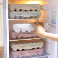 Soporte de bandeja de huevos de colores, caja de almacenamiento de huevos acrílica anticaída portátil - details 5
