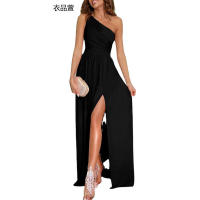 Vestido largo elegante para mujer en fiestas, noche, boda, graduación, sin mangas, sin espalda, vestido sexy de longitud máxima - details 3