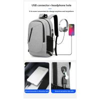 Mochila impermeable antirrobo para hombre, bolsa trasera ligera para libros, elegante, 15,6