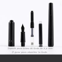 Pluma estilográfica de Punta FINA, estilográfica de Tonte líquida negra media de 0,5mm - details 3