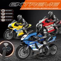 Moto de Carreras RC para Niños Scooter Eléctrico de Alta Velocidad 4 Canales Modelo de Regalo 1/6″ - details 11