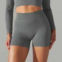 Pantalones cortos deportivos para mujer, mallas transpirables de cintura alta para yoga, correr, ciclismo, entrenamiento, gimnasio, verano - details 17