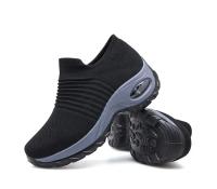 Zapatillas Deportivas para Mujer Zapatos Informales de Malla con Forma Redonda, Cojín de Aire, Color a Juego, Transpirables, Antideslizantes, Planos, Talla Grande 44 - details 18