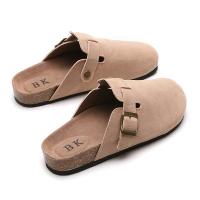 Zapatillas planas de exterior Retro concisas para mujer, sandalias modernas con hebilla, zapatos con correa, otoño e invierno, novedad de 2023 - details 12