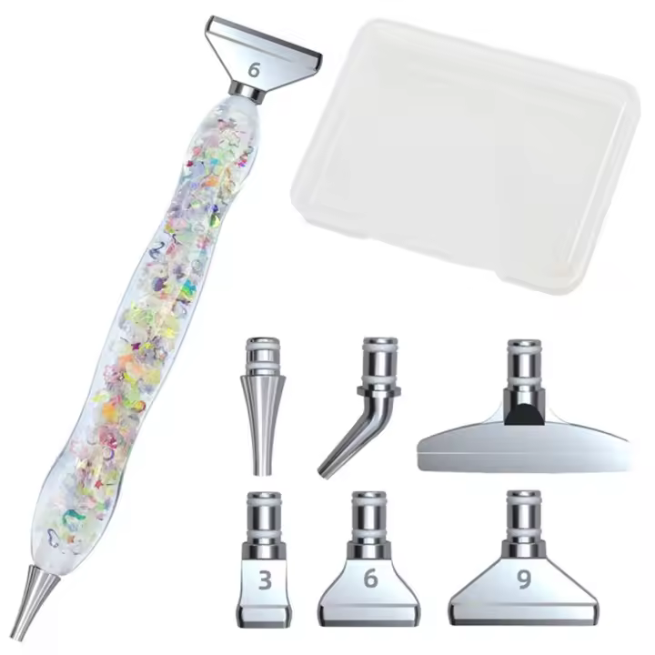 Bolígrafo luminoso de resina para punto de cruz, accesorios para pintura de diamantes - 1