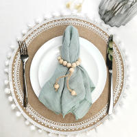 Paquete de 10 Servilletas de Gaza de Sápalo Verde Puro Algodón Ideal para Decoración de Boda, Uso Diario, Toalla de Té - details 3