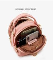 Bolso de hombro para mujer, Mochila pequeña minimalista de gran capacidad, informal, Color sólido coreano, novedad de 2024 - details 6
