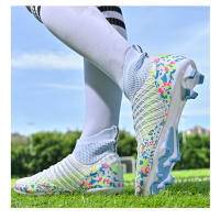 Zapatos de fútbol de caña alta para hombres y mujeres TF uñas rotas AG uñas largas césped deportes - details 5