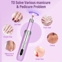 Máquina de taladro eléctrico con carga USB, removedor de esmalte de uñas portátil con batería recargable de polímero - details 6