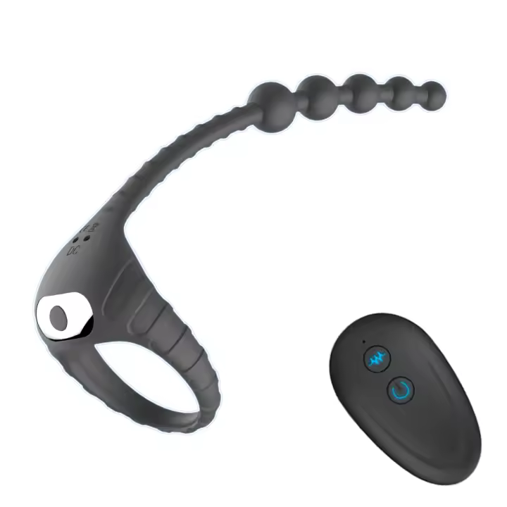 Vibrador Inalámbrico Control Remoto 2-en-1 10 Modos de Vibración Enchufe Anal - 1