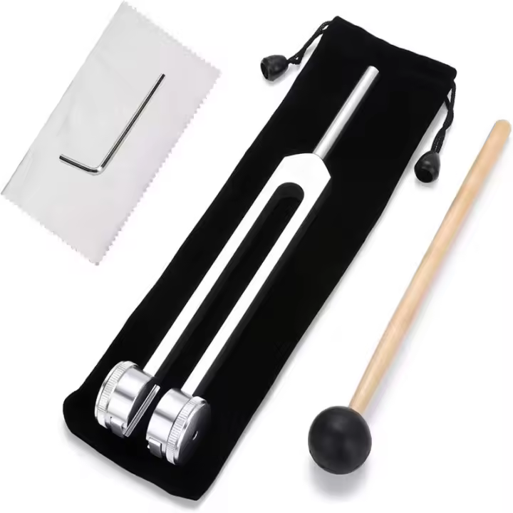 128 Hz Diapasón Set Diapasón Bio-Acústica ponderada para la curación de Chakra,Terapia de sonido,Aliviar el estrés - 1