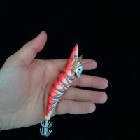 Aparejos de pesca de 5 piezas, anzuelo de calamar 2023 jigs, 12g, señuelo de pulpo 14,5g, 19,9g, señuelos de camarón de madera de simulación - details 3