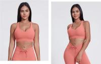 SHINBENE-Sujetador deportivo con tirantes, sostén Sexy con relleno y espalda cruzada para entrenamiento de Yoga y gimnasio, Super Cloud, 2,0 - details 9