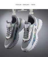 Logo al aire libre moda malla transpirable casual cuero reflectante zapatos para correr deportes de los hombres - details 12