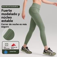 Pantalones de yoga de cintura alta, pantalones de fitness para mujer, pantalones de ejercicio para correr con bolsillos - details 6