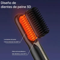Control de temperatura de 3 niveles, cuidado de iones negativos, carga USB anti-quemaduras y pantalla LED Diseño portátil, plancha de pelo inalámbrica para mujeres, perfecta para regalos de hogar y viajes - details 0