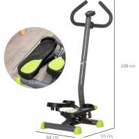 Máquina de Step Stepper Fitness en Casa para Escaleras con Pantalla LCD Manillar y Pedales Antideslizantes Equipo de Ejercicio para Gimnasio Oficina 55x44x108 cm - details 15