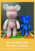 DIY Painting White Embryo Fluid Plastic Hand Painting Violence Bear Toy Model Doll Parent-child Building Block Bear Doll Gift - details 16